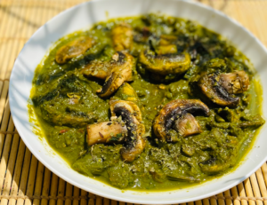 Palak-Mushroom